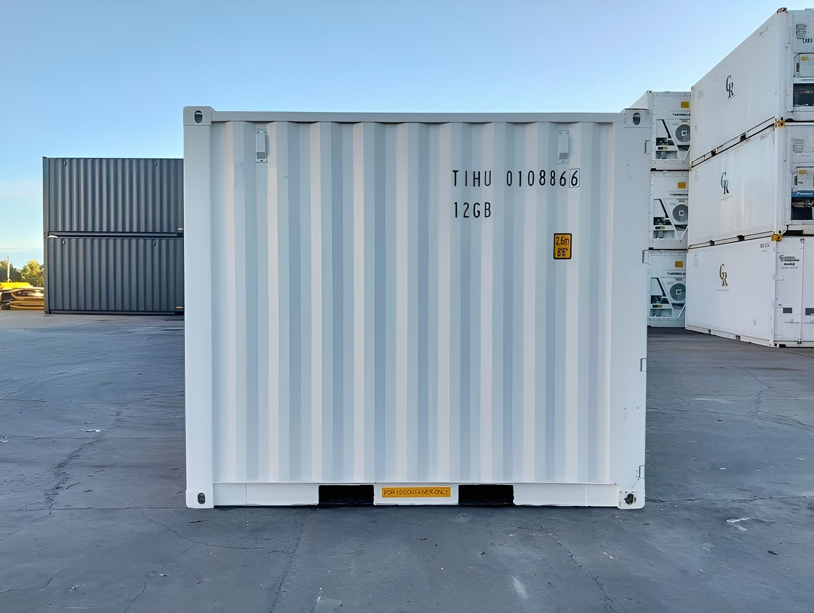 10Ft X 8Ft Shipping Container (One Trip) – White - Image 3