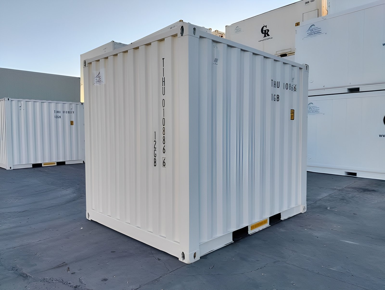 10Ft X 8Ft Shipping Container (One Trip) – White - Image 7