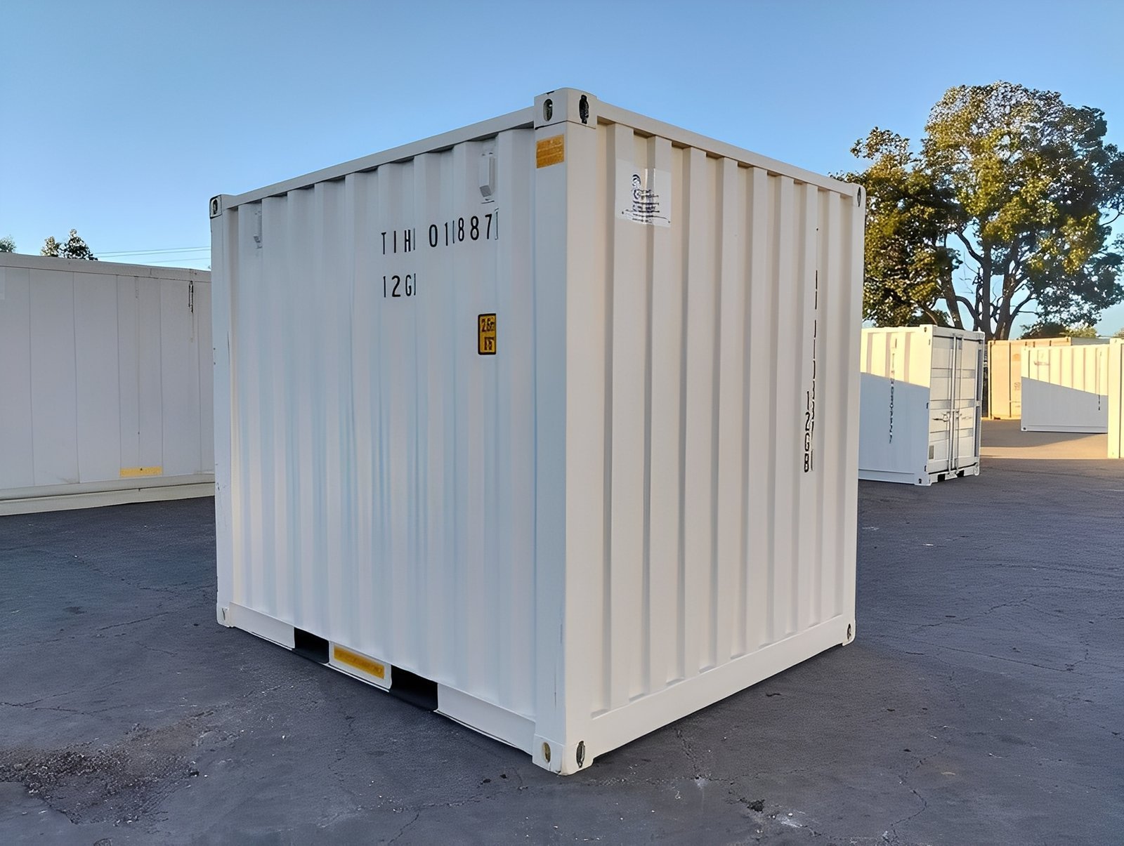 10Ft X 8Ft Shipping Container (One Trip) – White - Image 6