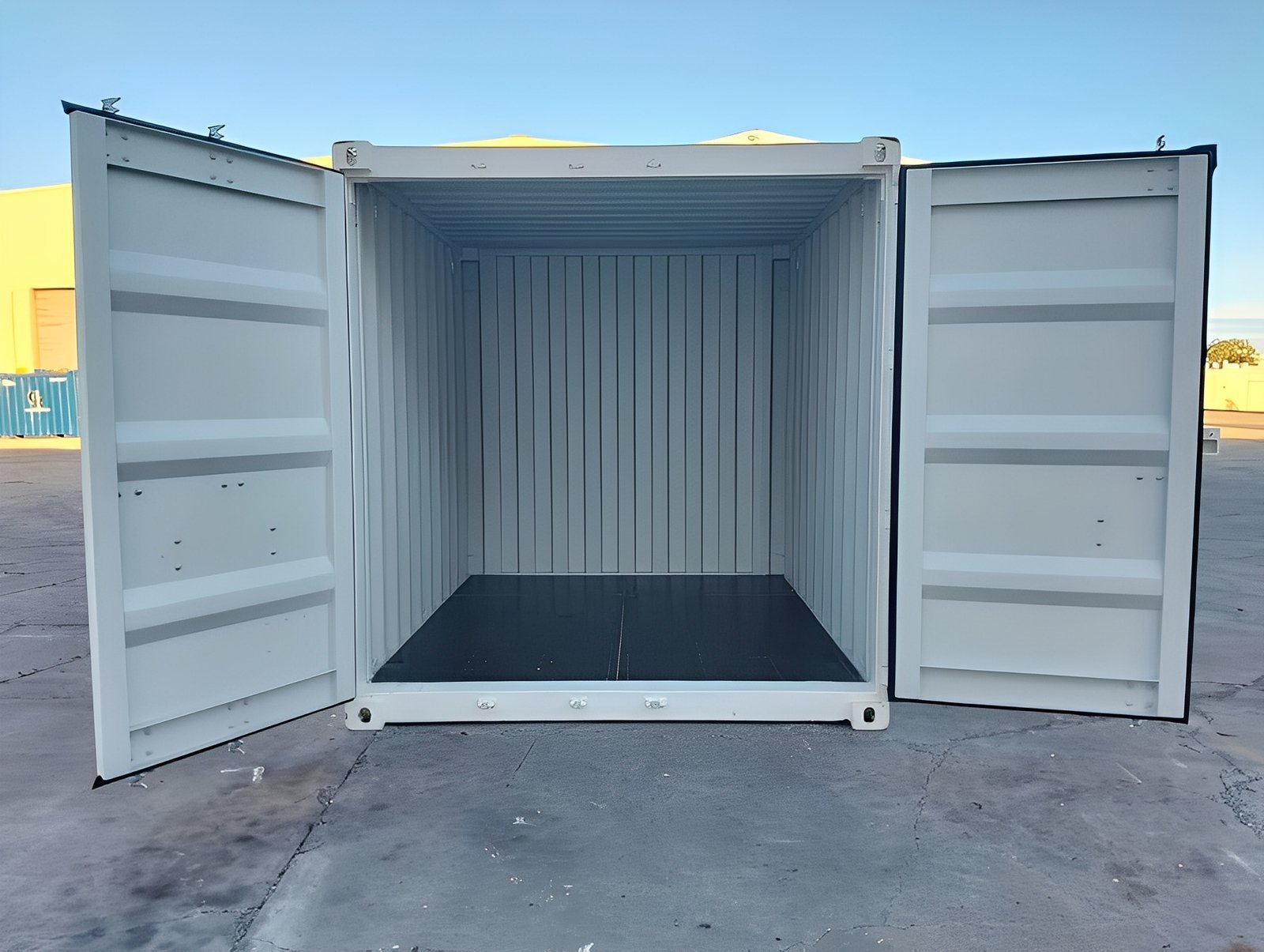 10Ft X 8Ft Shipping Container (One Trip) – White - Image 2