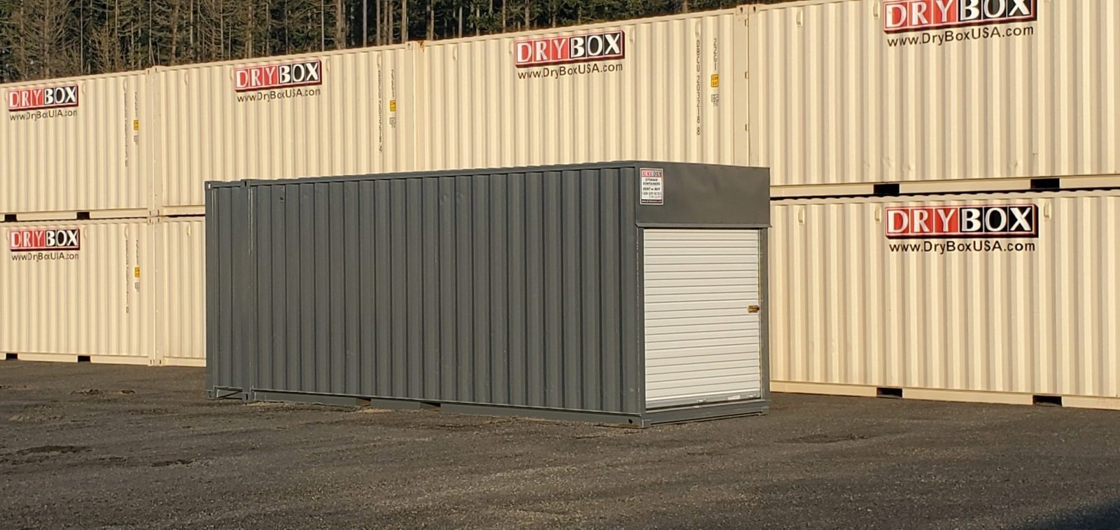 24ft High Cube Custom Storage Container with Roll Door