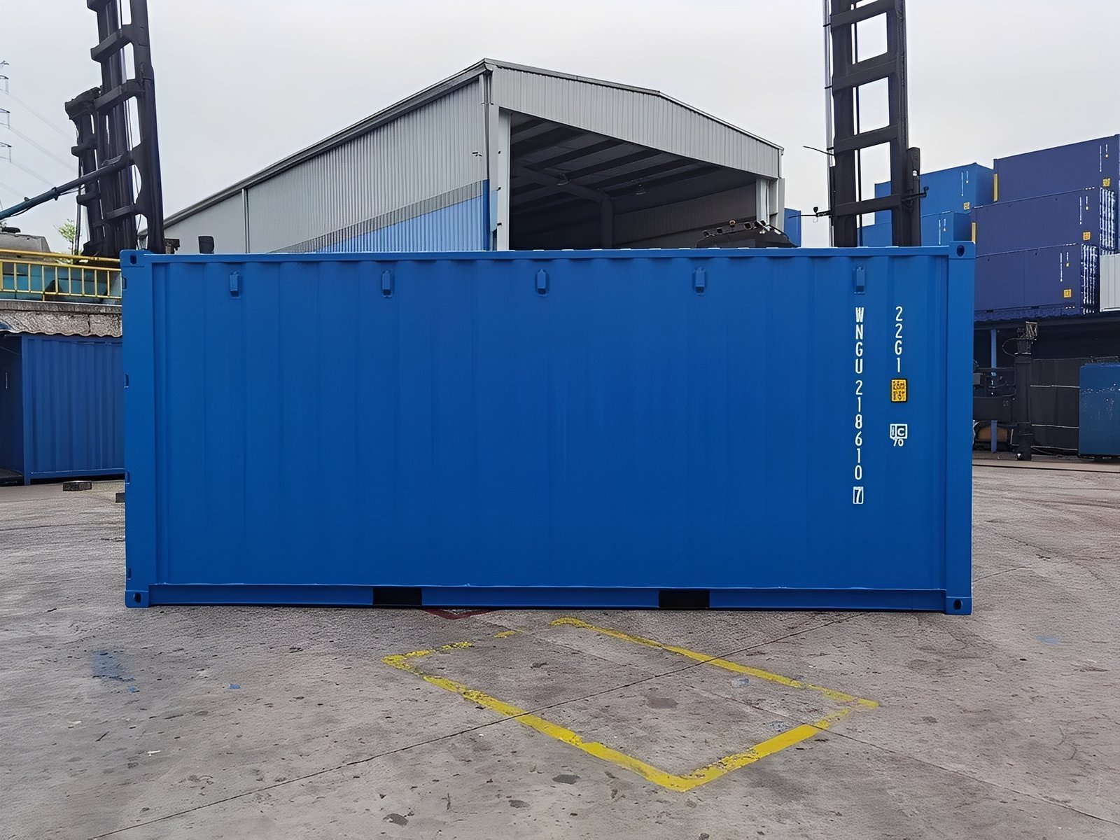 20Ft Shipping Container (One Trip) – Blue - Image 3