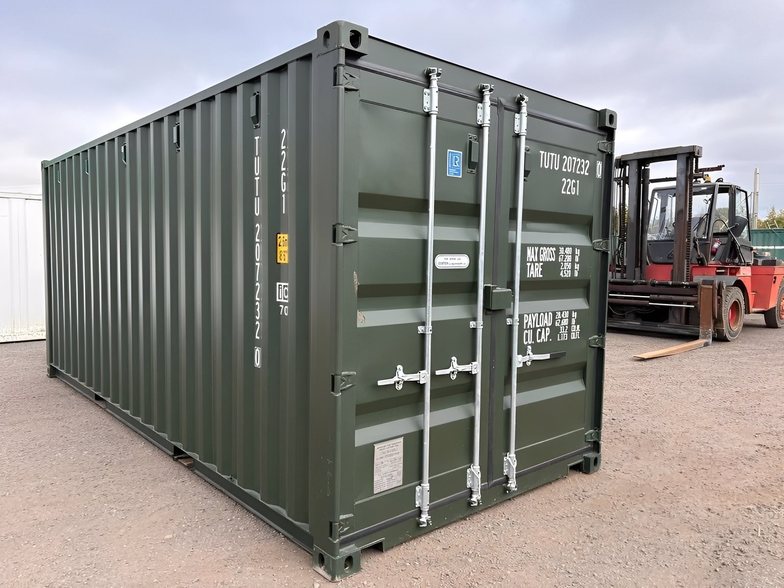 20Ft Shipping Container (One Trip) – Dark Green