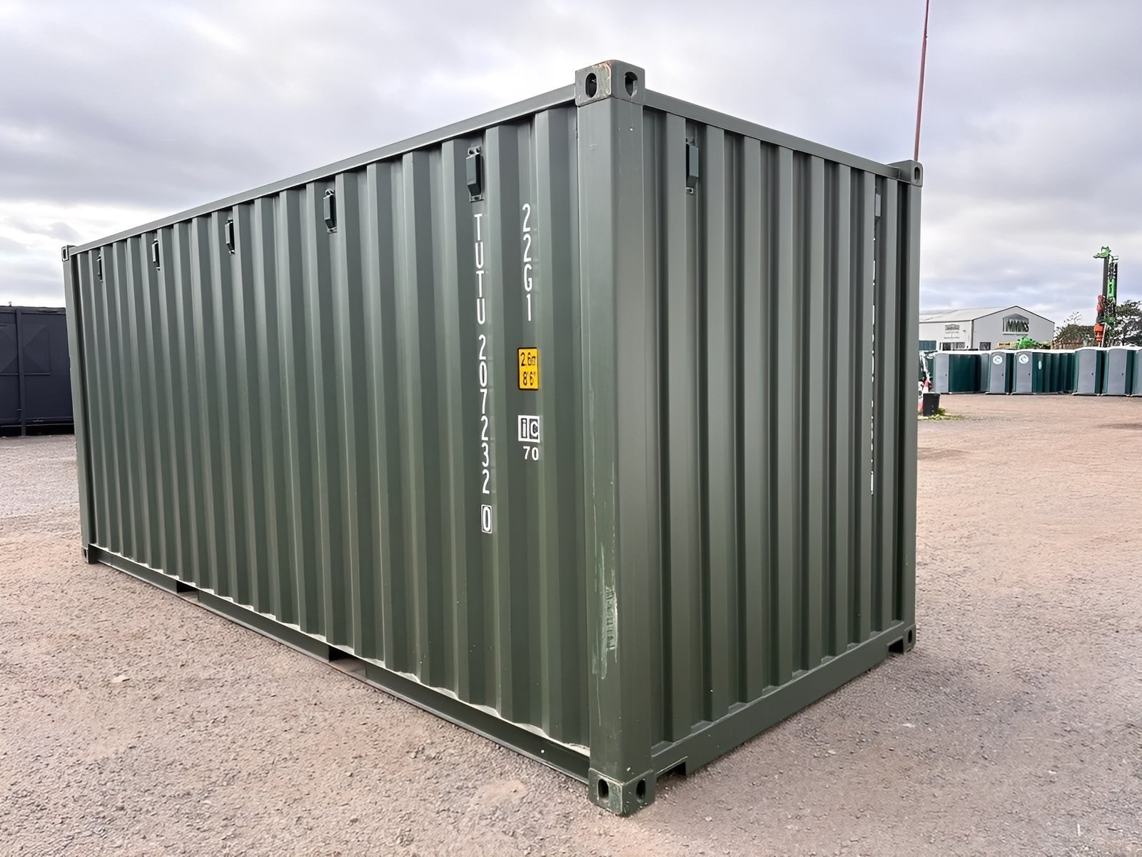 20Ft Shipping Container (One Trip) – Dark Green - Image 5