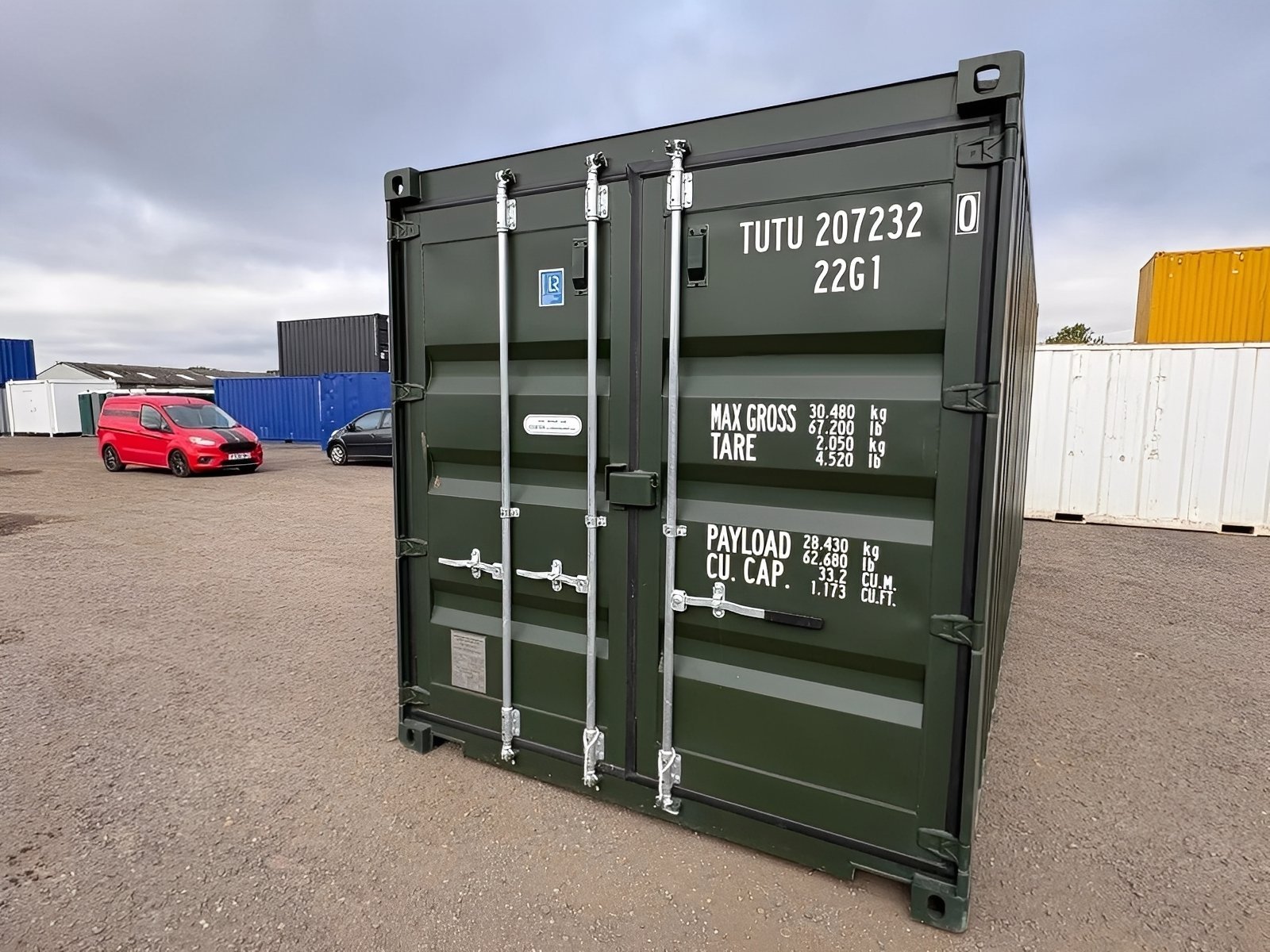 20Ft Shipping Container (One Trip) – Dark Green - Image 9
