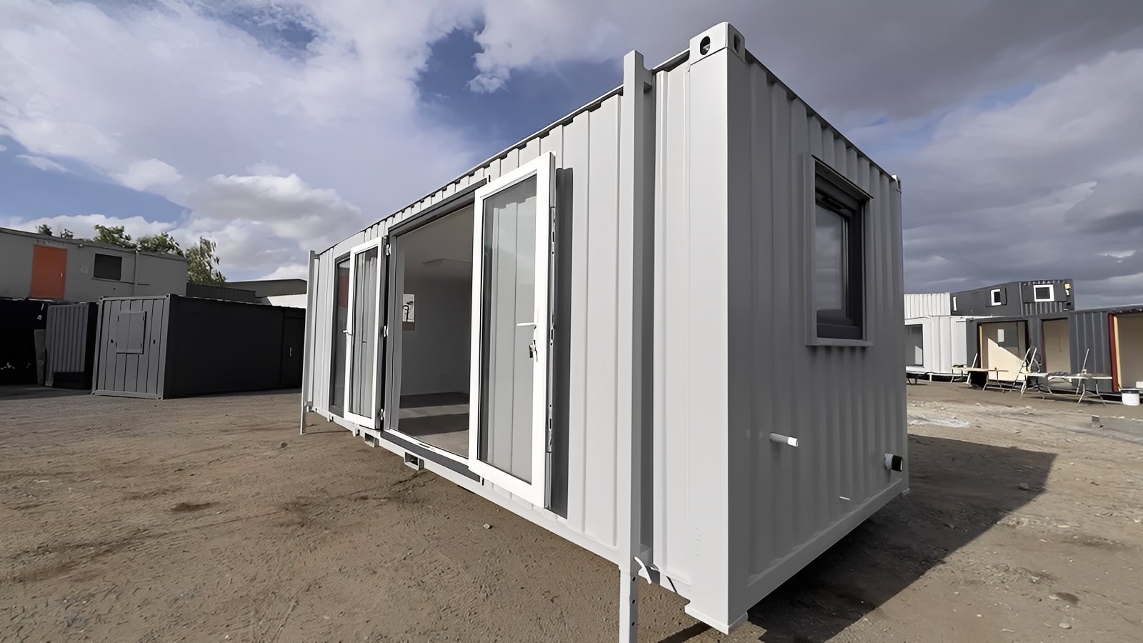 24ft x 9ft Site Office with Toilet – Sales Office