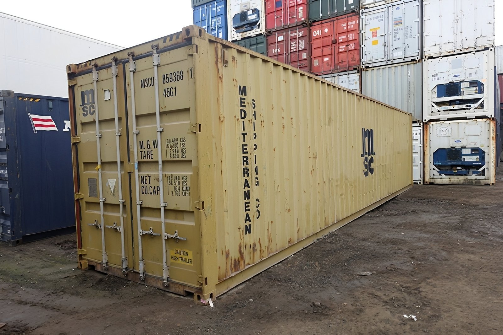 40ft x 8ft Used Shipping Container | High Cube