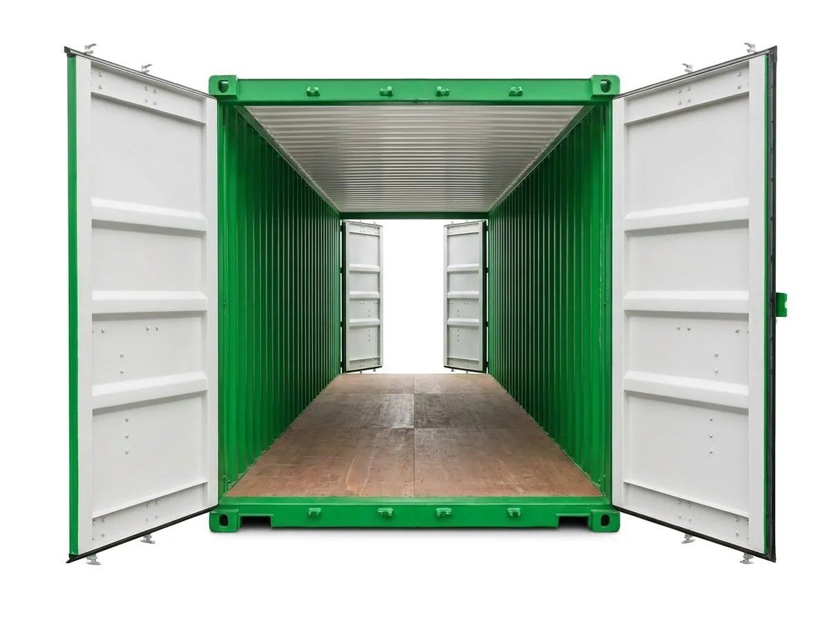 40ft Double Door Container – One-Trip – Green