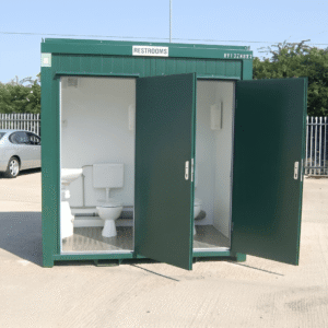1+1 Double Mains Toilet 8Ft x 5Ft (Green)