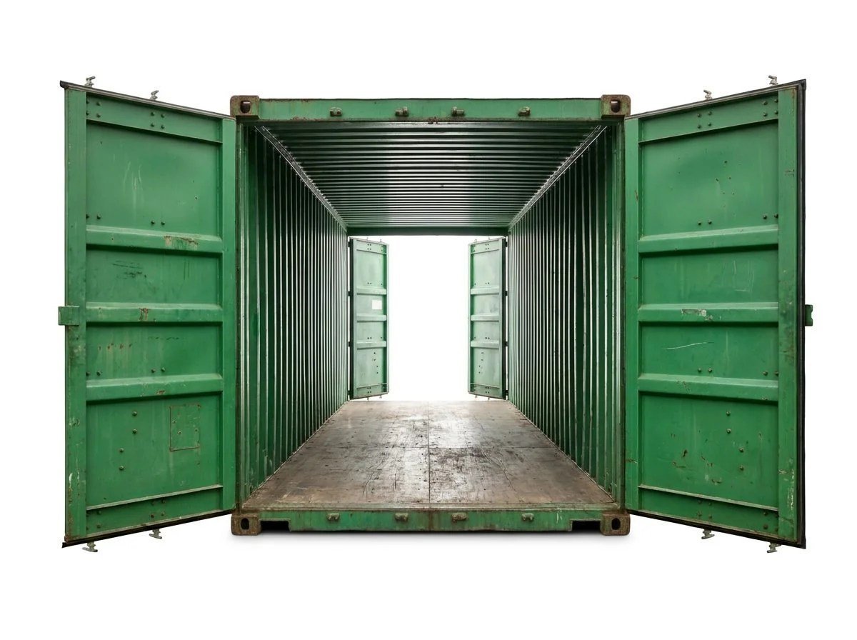 20ft Double Door Tunnel Container – Used – Green