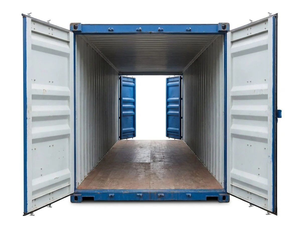40ft High Cube Double Door Container – One-Trip – Blue