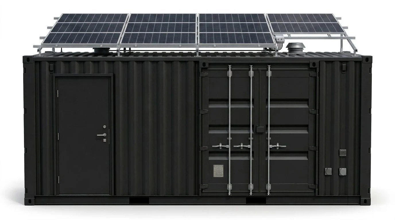 Solar Off-Grid Container – Modified – Black