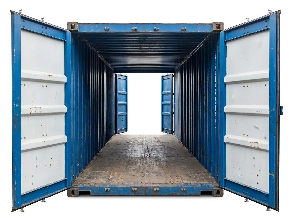 20ft Double Door Tunnel Container – Used – Blue