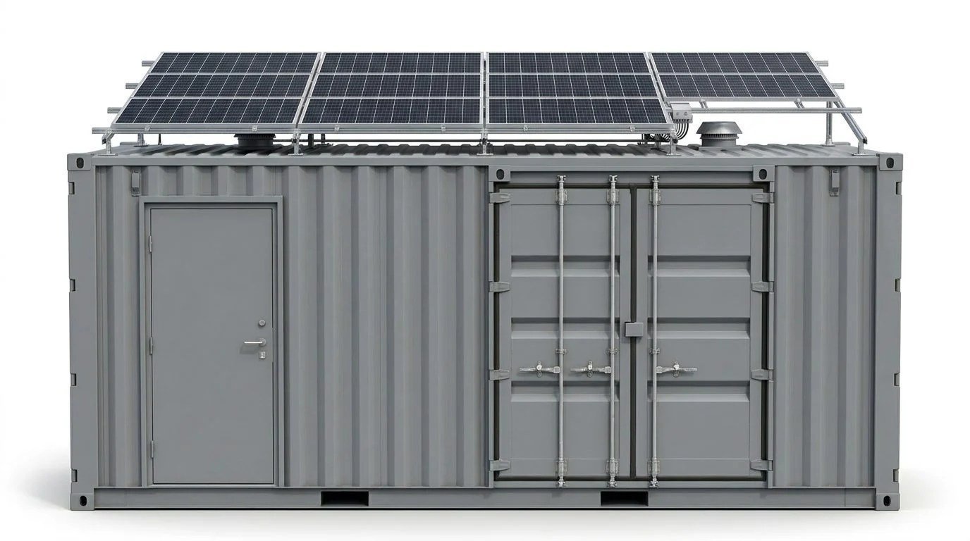 Solar Off-Grid Container – Modified – Gray